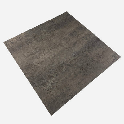 EasyFloor PVC Self-adhesive Floor Tile B2010060 Dark Grey Concrete ...