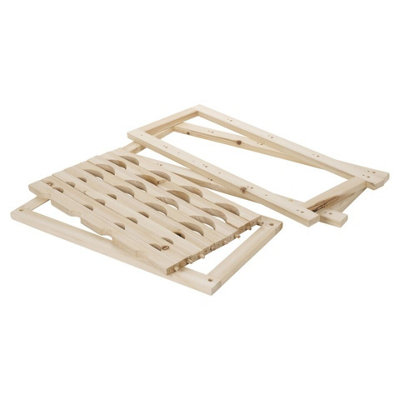 EASYGIFT 55cm Height 16 Bottle Wooden Wine Rack Holder Stackable Storage Display Shelf Side Cabinet - 4
