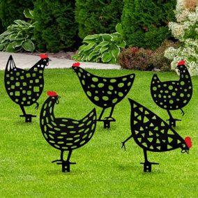 Easylife Garden Chicken Silhouettes (Set of 5)