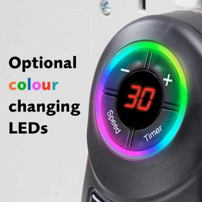 Easylife GoHeater Duo Black - Quiet Plug-In Heater with 7-Colour Night ...