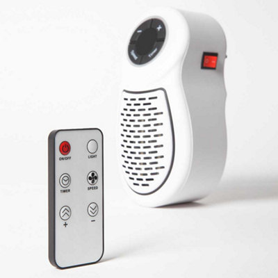 Easylife GoHeater Duo White - Quiet Plug-In Heater with 7-Colour Night ...