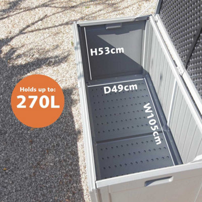 EASYLIFE Heavy-duty Outdoor Garden Storage Box