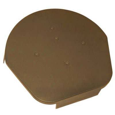 EasyVerge U Dry Verge Apex - Domed Half Round, Brown