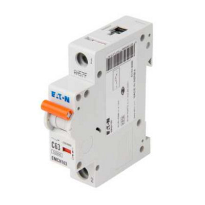 Eaton EMCH163 MCB Single Module 1 Pole Type C Miniature Circuit Breaker ...