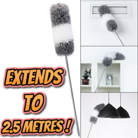 Eazi Clean 2.5m Telescopic Extendable Feather Duster
