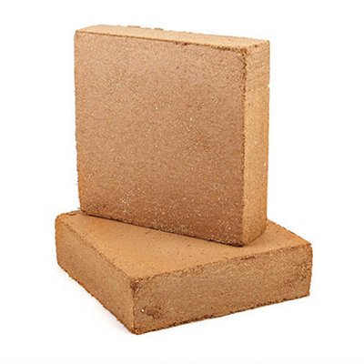 Eazy Grow - 2 x 40L Peat Free Coco Compost Compressed Block Boxed - Creates 80L Compost Simply Add Water - 5