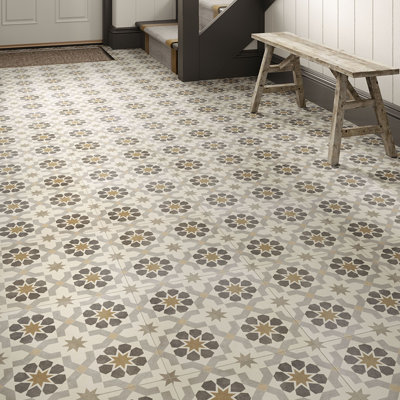 Shop floor tiles.