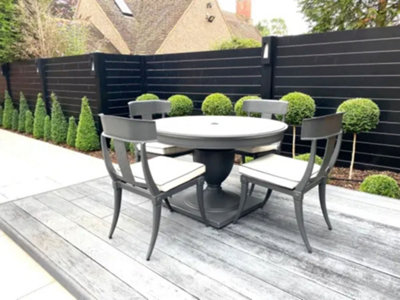 Ebony Garden 4 Seater Dining Set - 3