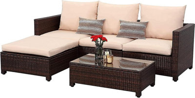 3-seater Amaranth Outdoor Sofa Giorgio Collection