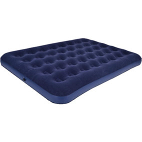ECASA Double Flocked Camping Airbed - Durable, Comfortable, and Easy to Inflate Blue