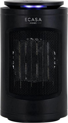 ECASA Mini Ceramic Desk Fan Auto-Switch Off Electric 1200W Heater With Tip-Over & Overheat Safety Feature Plug In Cool Air Setting Price Comparisons | Compare The Build
