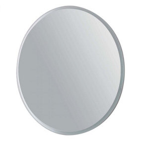 Echo Circular Wall-mounted LED Illuminated Bathroom Mirror, (H)700mm (W)700mm
