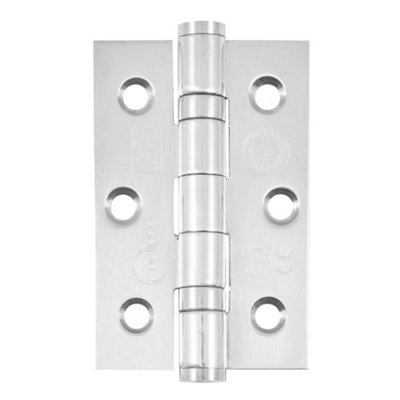 Eclipse 3 Inch (76mm) Ball Bearing Hinge Grade 7 Square Ends - Polished ...