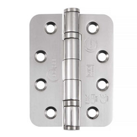 Eclipse 4 inch (102mm) Ball Bearing Hinge Grade 13 Radius Ends - Polished Stainless (Pack of 3)