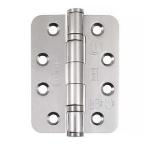 Eclipse 4 Inch (102mm) Ball Bearing Hinge Grade 13 Radius Ends - Polished Stainless Steel (Sold in Pairs)