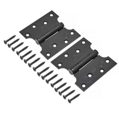 Eclipse 4 inch (102mm x 51mm) Parliament Hinge Grade 13 - Matt Black (Sold in Pairs)