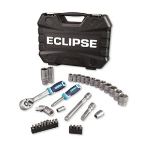 Eclipse Professional Tools ESS34PS 1/4 inch and 3/8 inch Square Drive 34pc Socket Set (Metric)