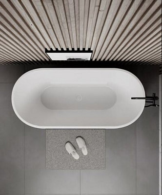 Eclipse Round 1700mm White Freestanding Acrylic Double Ended Luxury Bath - 3