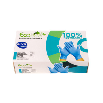 ECO 360 Recyclable TPE Gloves Blue - Large - 100pk - Food Safe