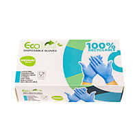 ECO 360 Recyclable TPE Gloves Blue - Medium - 100pk - Food Safe