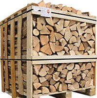 Eco Blaze Kiln Dried Ash Firewood - Full Crate - Hardwood Logs - Ready to Burn
