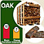 Eco Blaze Kiln Dried Oak Firewood Standard Crate Hardwood Logs Ready to Burn