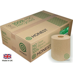 Eco Centrefeed 150m - 6 Rolls - UK Made - Natural Blue Roll