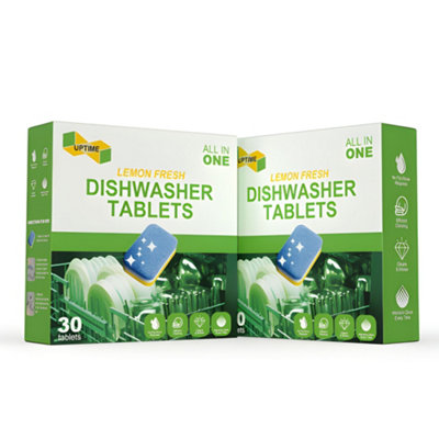 Eco Dishwasher Tablets Classic, 60 x 20g, Single, Lemon Fresh ...