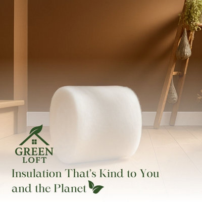 Image showcasing Eco-Friendly Loft Insulation Roll - Recycled Polyester, Thermal ...