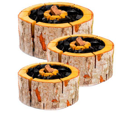 Eco Grill FSC Wooden Charcoal BBQ Medium - 9