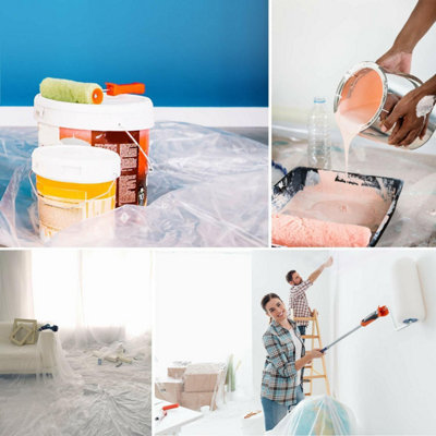 Eco Light TPS Protective Sheeting Painting And Decorating Cover Sheet 4 x 25m