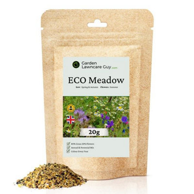 Eco Meadow - Grass & Wildflower SeedsMix 100g (20m²)