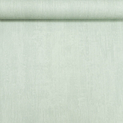 Eco Plain Mottled Effect Light Sage Green Paste the Paper Free Match Smooth Finish Wallpaper