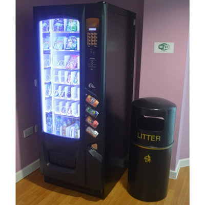 Eco Recycled Hooded Top Litter Bin - 90 Litre -  Steel Liner - 6