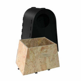 Eco Tawny Owl Nest Box - Polyethylene/Plastic - L31.5 x W38 x H53 cm