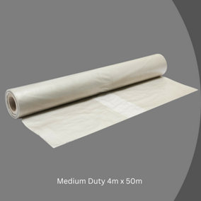 Eco TPS Medium Duty protective sheeting painting and decorating cover sheet 4m x 50m per roll