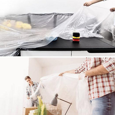 Eco TPS protective sheeting painting and decorating cover sheet 4m x 25m per roll