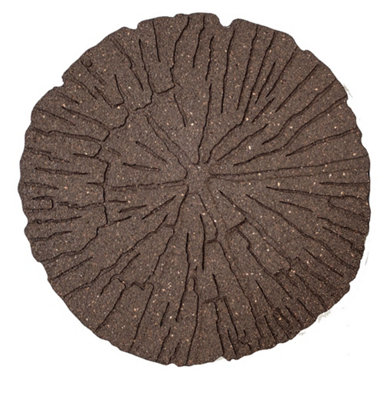 Eco Way Cracked Log Stepping Stone - Earth 4-Pack