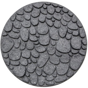 Eco Way River Rock Stepping Stone - Grey 4-Pack