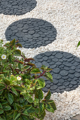 Eco Way River Rock Stepping Stone - Grey 4-Pack - 3