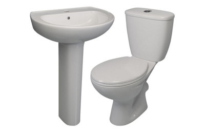ECO WC and Pedestal Basin Set Pack - Luxury Bathrooms