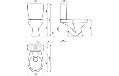 ECO WC and Pedestal Basin Set Pack - Luxury Bathrooms - 3