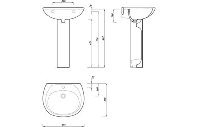 ECO WC and Pedestal Basin Set Pack - Luxury Bathrooms - 4