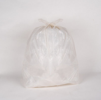 ECO330C Light Duty Clear Refuse Sack - Bin Bag - 5kg - 3