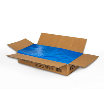 ECO440B Medium Duty Refuse Sack Blue - Bin Bags - Bin Liners - 80L - 200 Bags