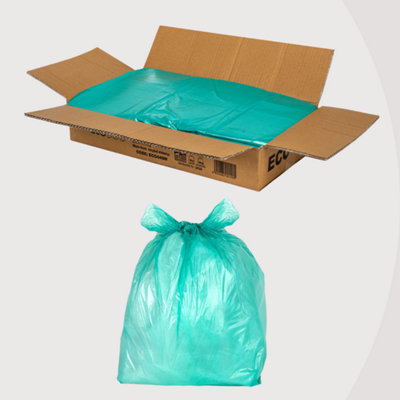 ECO440G Medium Duty Refuse Sack Green 80L 200 Bags DIY at B&Q