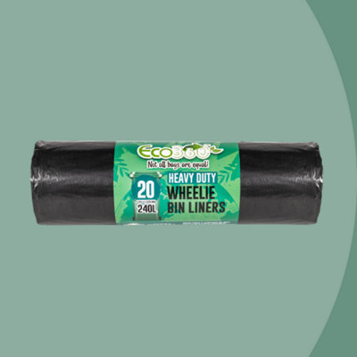 Black Wheelie Bin Liners  Large Recycled Wheelie Bin Liners