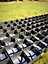 Ecobase Porous Pavers - Paths, Drives, Garden Paths, Car Parking, Footpaths - Black - recycled plastics - 10-pack - covers 2.5m2