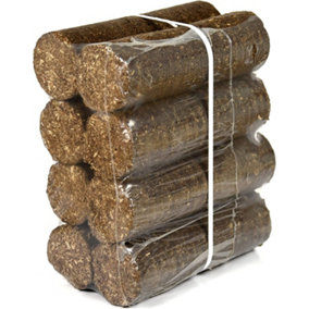 Ecoblaze Aspen Night Wood Briquettes 8 Pack 10kg Easy to Use and Long Burn Duration