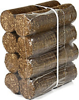 Ecoblaze Aspen Wood Briquettes 8 Pack 10kg Easy to Use and Long Burn Duration
